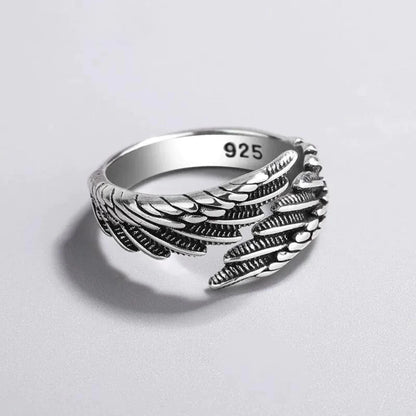 Silver Age Angel Wings Ring
